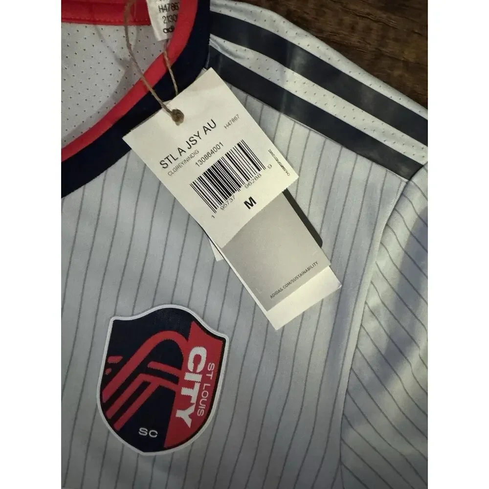Men's St. Louis City SC adidas 23 Away Authentic Jersey H47867 NWT Medium